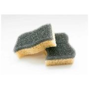 Губки для посуды Скраб Белоснежка 2 шт. чёрные