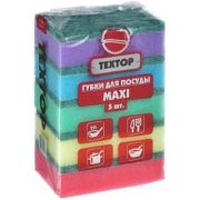 Губки для посуды ТЕХТОР MAXI 5шт.