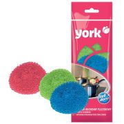 Мочалка пластмассовая 3 шт. YORK 0101