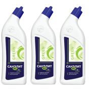 САНЭЛИТ чистящее средство 750 мл. для чистки сантехники WC Плюс зелёный