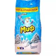 Стиральный порошок Миф Морозная свежесть/ Свежий цвет автомат 9 кг.