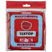 Салфетка из микрофибры ТЕХТОР PREMIUM, 1 шт. (30х30 см. плотность 260 гр/м2)
