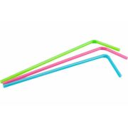 Трубочка, 5 х 240 мм, с изгибом, цветная, 250 шт/уп, AVIORA (М. арт. 401-980)