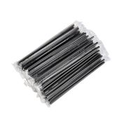 Трубочки для напитков чёрные, в инд.уп.(БОПП), 240мм, Д8мм (ИнтроПластик 1000)