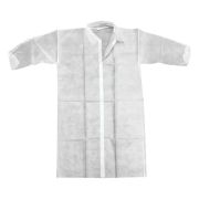 Халаты процедурные, белый (рукава на резинке)