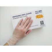 Перчатки виниловые Wally Plastic, неопудренные