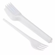 Вилка столовая белая Компакт Премиум Орел (IP 40 уп./100 шт.) этикетка вип