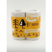 Бумажные полотенце «FLORA» 2 рулона, 2 слоя