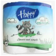 Туалетная бумага Хэппи 4 рулона 2 слоя
