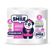 Туалетная бумага «PANDA SMILE » 4 рулона, 3 слоя с ароматом Орхидея