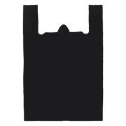 Пакет майка 290+130/525/23 мкм черная (2500/25/100) с добавлением втросырья