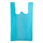 Пакет майка 330+160/550/25 мкм К-14 бирюзовая (2000/20/100)