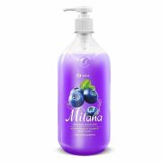 Грасс жидкое крем-мыло Milana Черника в йогурте 1000 мл.